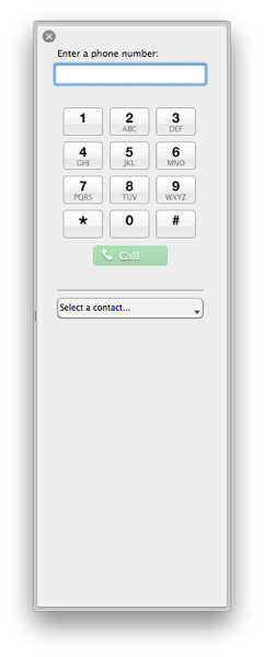 Communicator for Mac Dial Pad