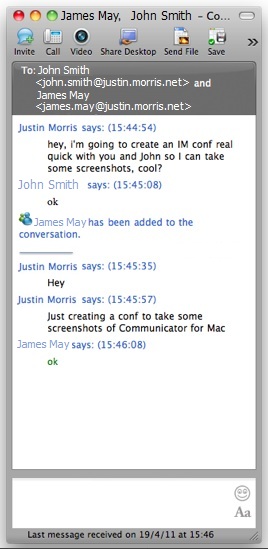 communicator for mac im conference