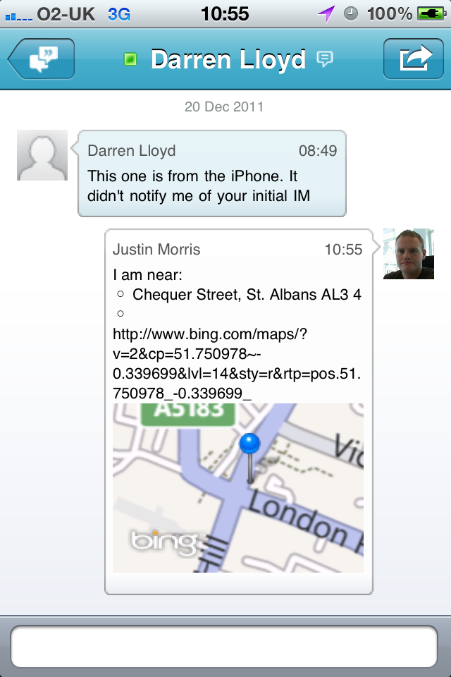 Location Sent