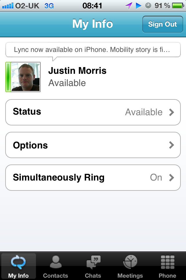 My info