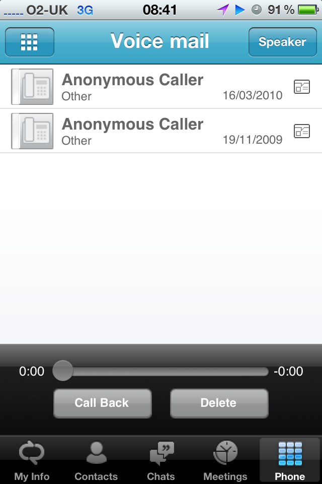 Voice mail